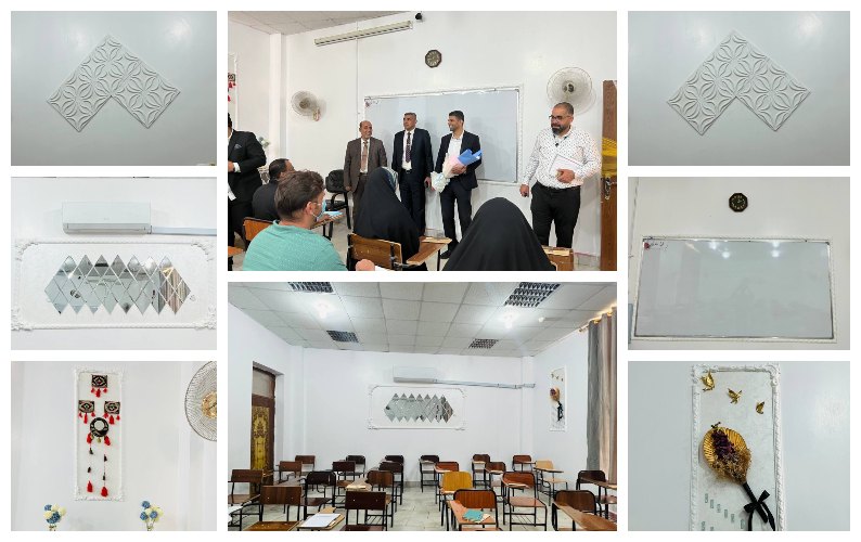 كلية العلوم الاسلامية تنظم حملة تطوعية لصبغ القاعات الدراسية