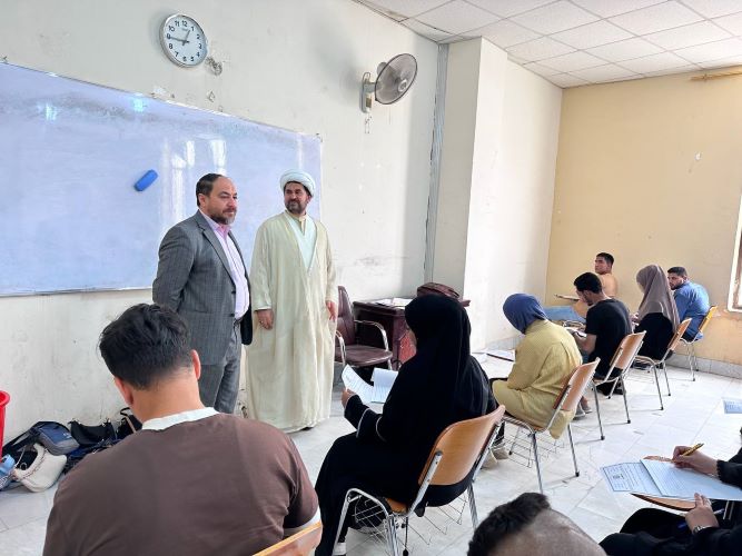 إنطلاق الامتحانات النهائية للفصل الدراسي الثاني  في كلية العلوم الاسلامية بجامعة كربلاء.