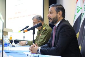 وزير التعليم يقدم محاضرة في جامعة الدفاع للدراسات العسكرية عن البرامج الأكاديمية لدعم مؤسسات الدولة