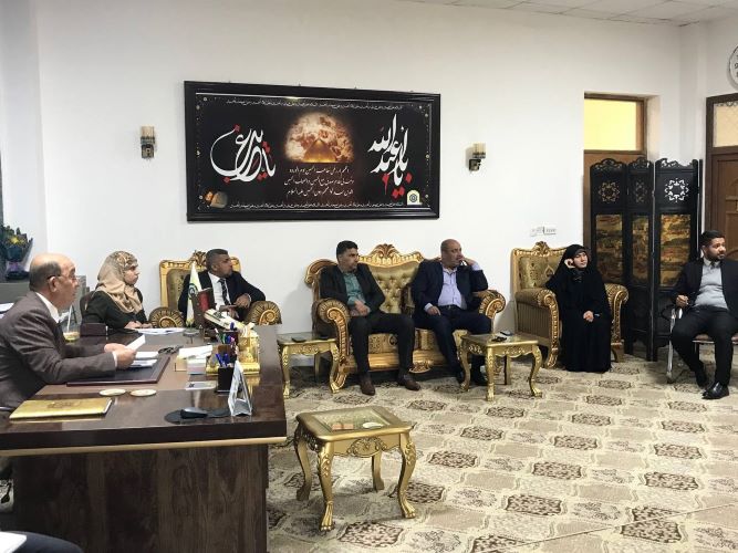 اجتماع عميد كلية العلوم الإسلامية باللجان التابعة للجنة المركزية للاعتمادية في الكلية