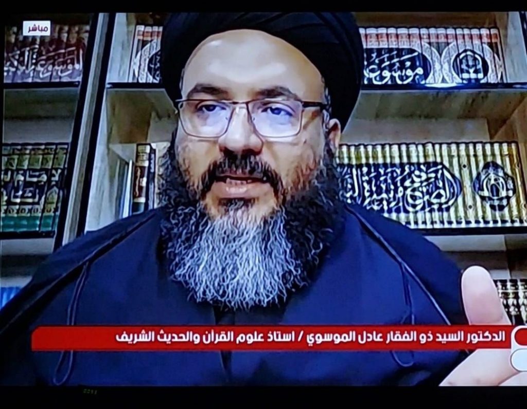 تدريسي من كلية العلوم الإسلامية يُشارك في برنامج تلفزيوني عن ثقافة زيارة الأربعين