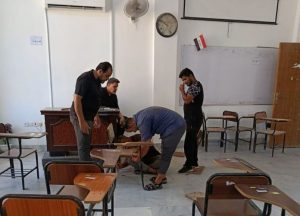 Read more about the article كلية العلوم الإسلامية تطلق حملة صيانة شاملة للمقاعد الدراسية استعداداً للعام الدراسي 2025–2026