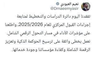 Read more about the article السيد وزير التعليم العالي والبحث العلمي الدكتور نعيم العبودي