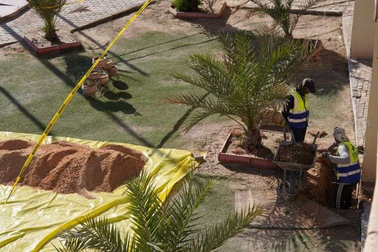 استمرار أعمال إعادة تأهيل مباني كلية العلوم الإسلامية